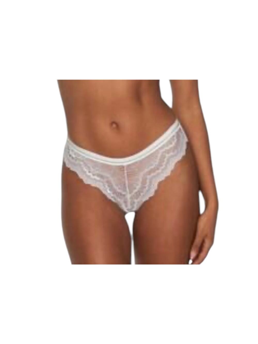 NWT! Frederick's of Hollywood Caroline White Lace Sissy Panties XL